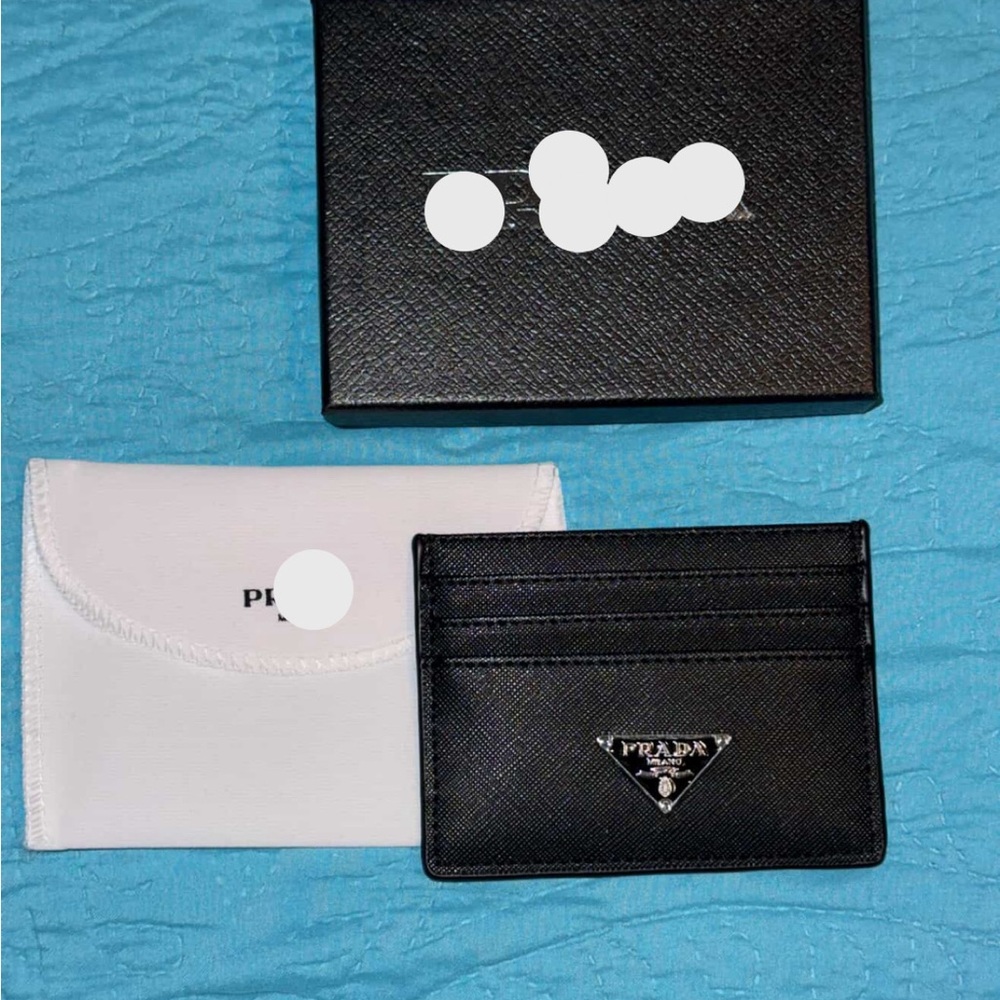 Black Leather Card Holder